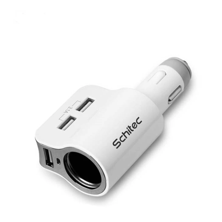 Cargador de coche triple USB