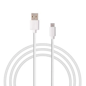 Cable de datos USB de carga rápida blanco