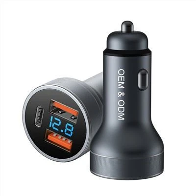 Cargador de coche USB de 3 puertos Safety Hammer para teléfono